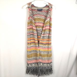 ANTHROPOLOGIE Paper Crane Boho Vest Sml NEVER WORN
